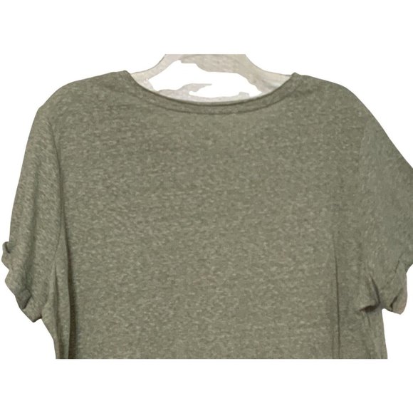 Terra & Sky T Shirt Womens Plus Size 2X Green Short Sleeve Rivets Scoop Neck Top - Picture 7 of 15